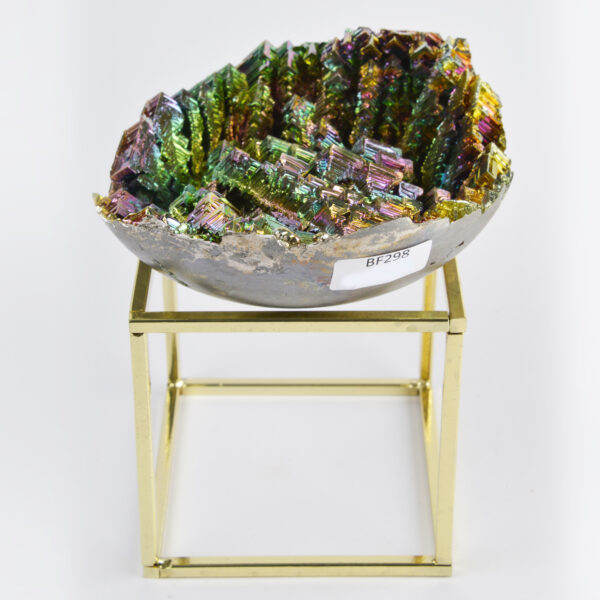 Bismuth Bowl with square metal stand
