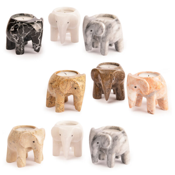 Elephant Tea Light Holders Gift set