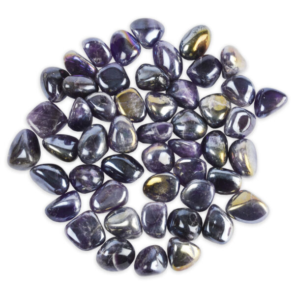 Large Aura Amethyst Tumbled Gemstones