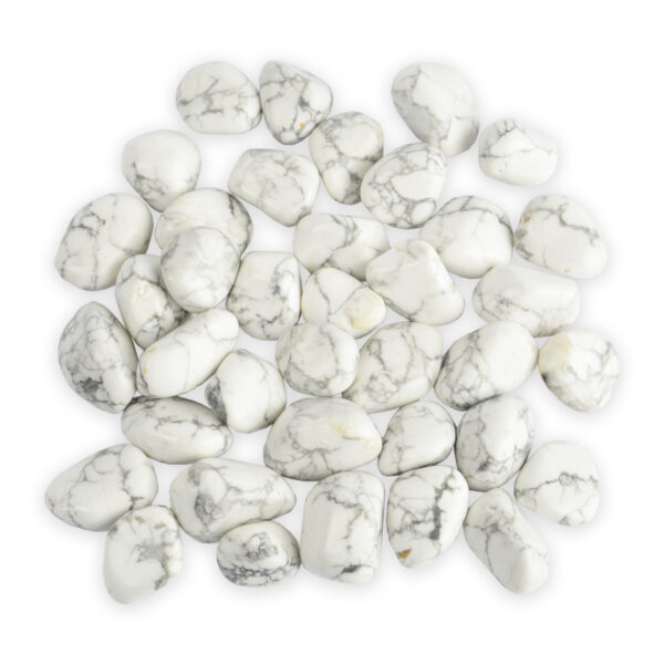 Large White Howlite Tumbled Gemstones