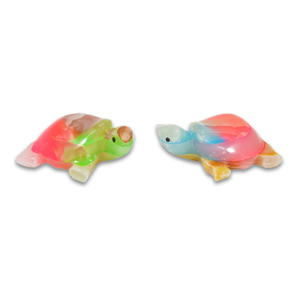 Mini Rainbow Onyx Animals - Rainbow Turtle