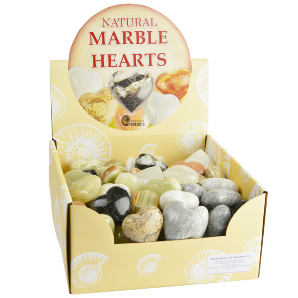 Natural Marble Heart Pack