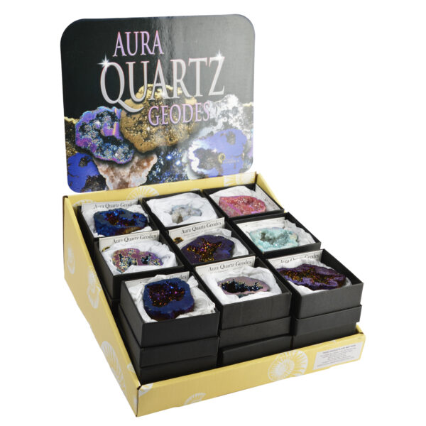 Aura Quartz Geode Pack