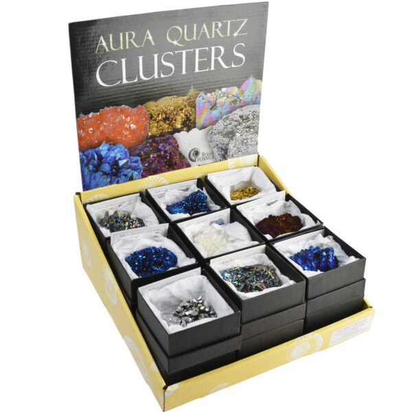 Aura Quartz Cluster Pack