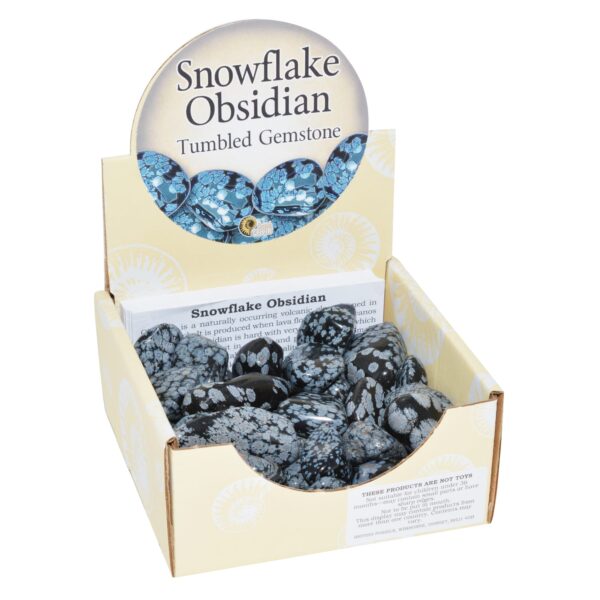 Large Snowflake Obsidian Tumbled Gemstones Pack