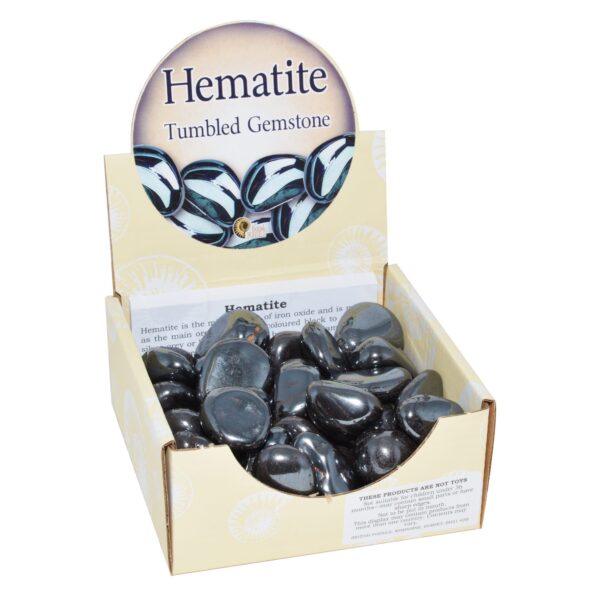 Large Hematite Tumbled Gemstones Pack