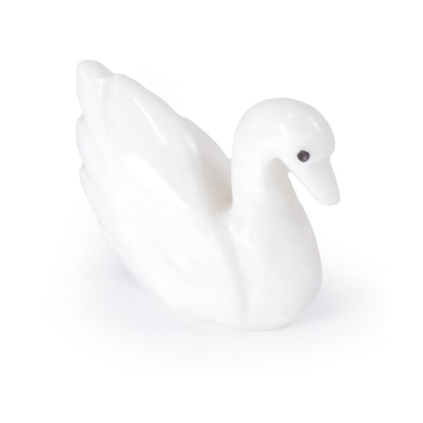 3" Marble Swan