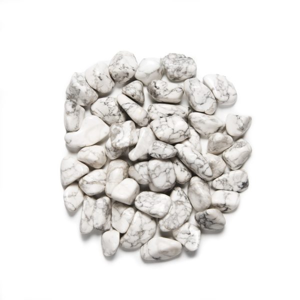 White Howlite Tumbled Gemstones