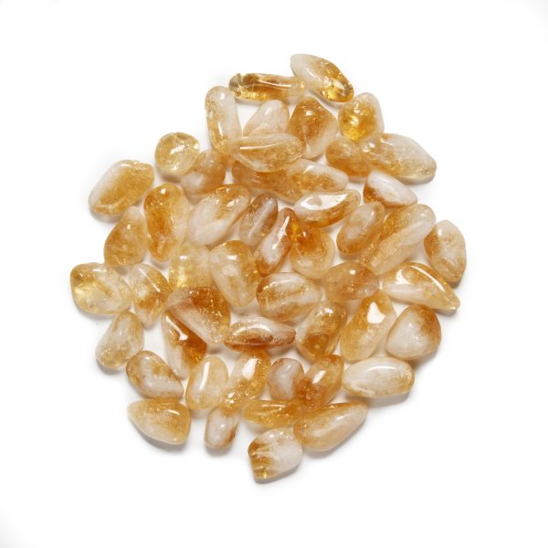 Citrine Tumbled Gemstones (Heat Treated)