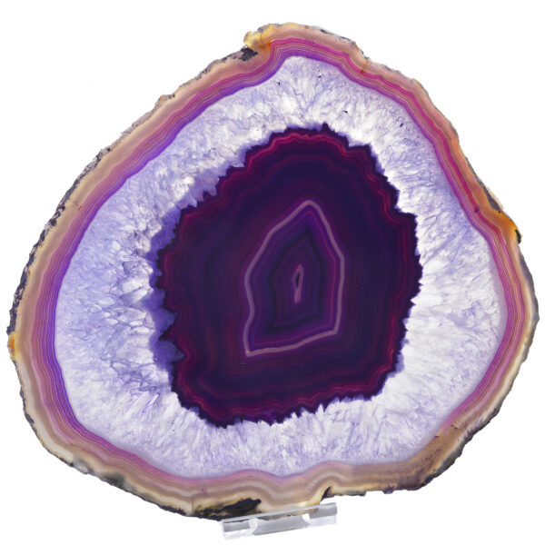 8" Agate Slice with Stand
