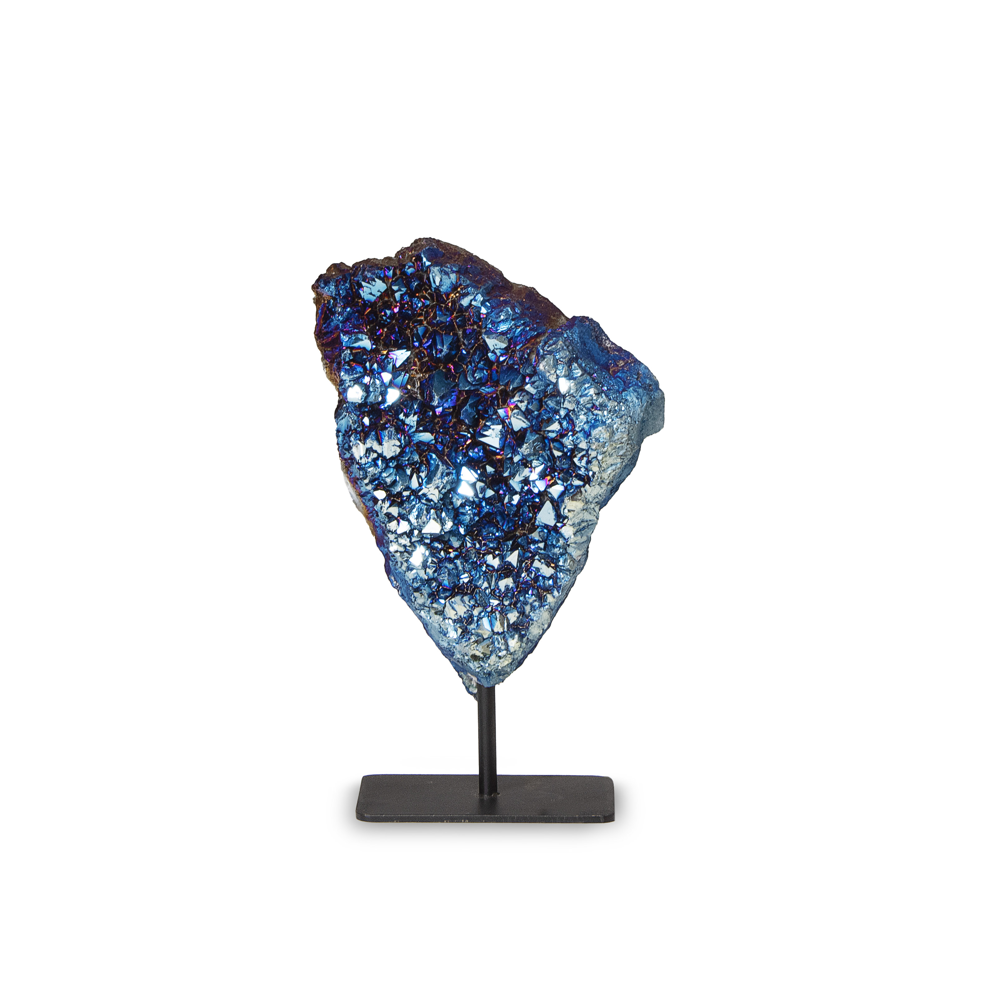 Amethyst Blue on Metal Base