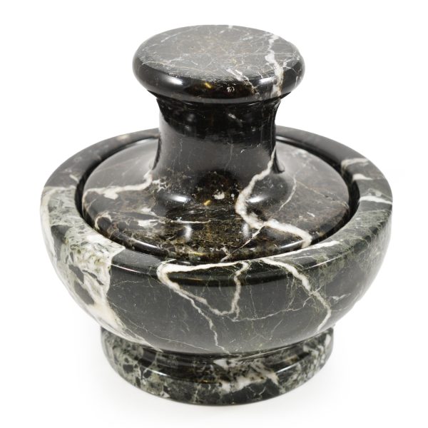 Black Marble Mushroom Pestle & Mortar- 15% Off for June