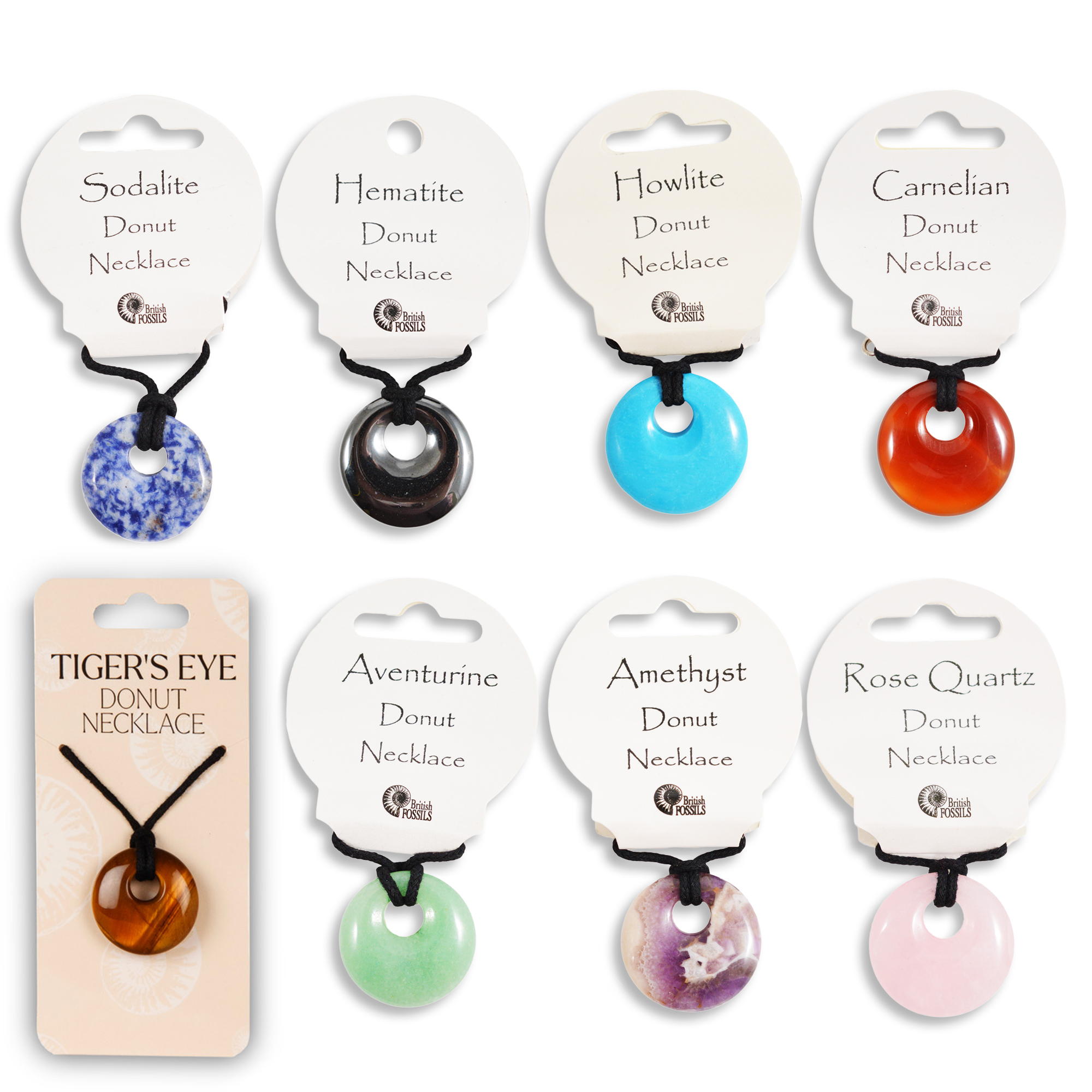 Gemstone Donut Pendant