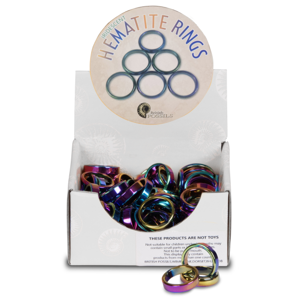 Iridescent Hematite Ring Pack