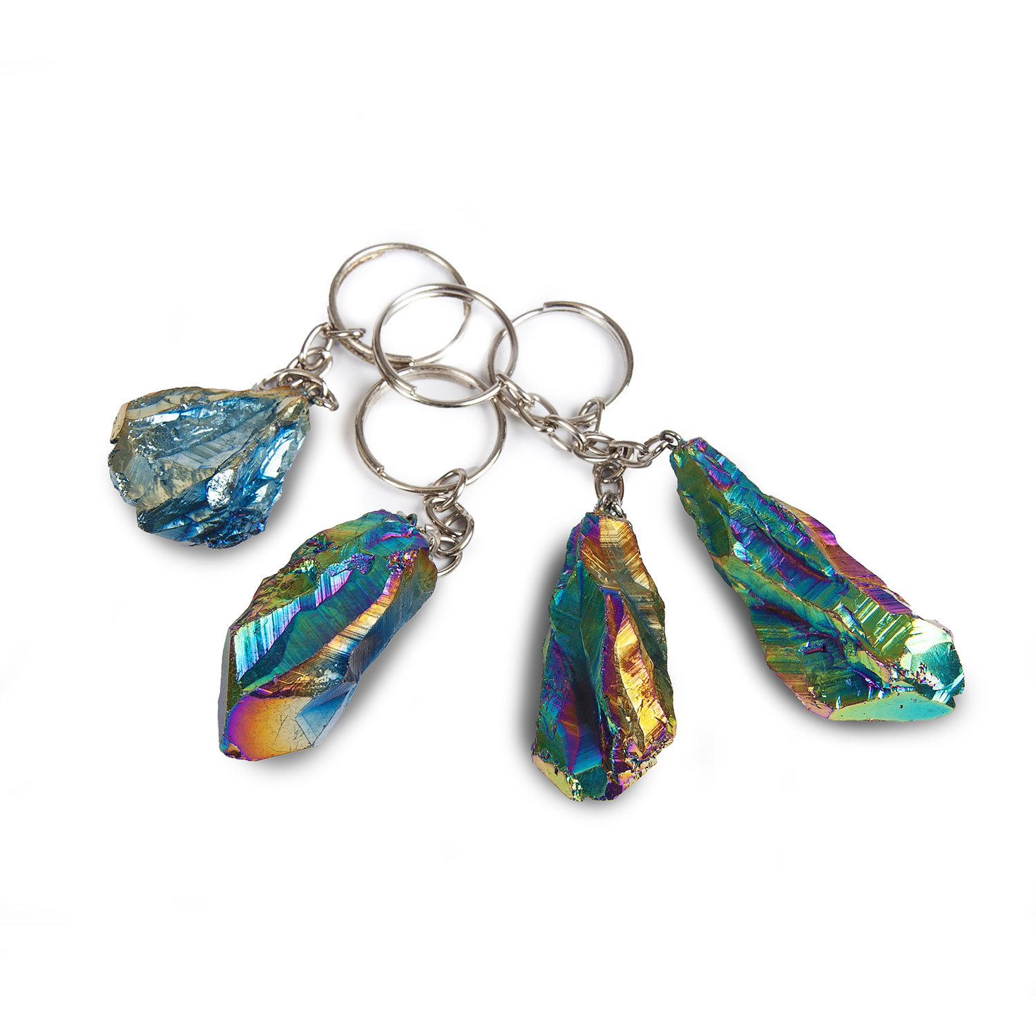 Aura Amethyst Keyring Till-Point Pack - British Fossils