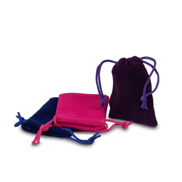 Coloured Velour Pouches
