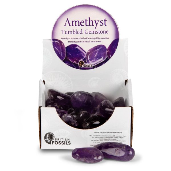 Extra-Large Amethyst Tumbled Gemstones Pack