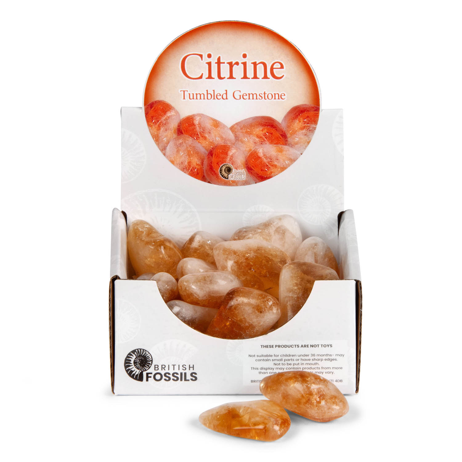 Extra-Large Citrine (Heat Treated) Tumbled Gemstones Pack